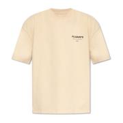 T-shirt 'Underground' in 'oversize' stijl AllSaints , Beige , Heren