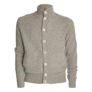 Luxe Cardigan Sweater Grigio Zanone , Gray , Heren