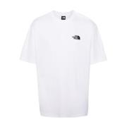 Wit Katoenen Jersey Geborduurd Logo T-shirt The North Face , White , H...