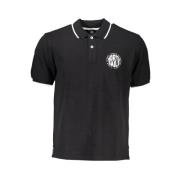 Zwart katoenen poloshirt met korte mouwen North Sails , Black , Heren