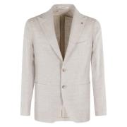 JAS 1 Borst Lance Linnen WOL Twill Tagliatore , Beige , Heren