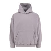 Logo Print Katoenen Hoodie Balenciaga , Gray , Heren