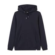 Tonal Hoodie in Donker Marineblauw Les Deux , Blue , Heren