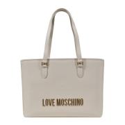 Beige Handtas voor Vrouwen Lente/Zomer Love Moschino , Beige , Dames