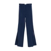 Stijlvolle Casual Broeken voor Vrouwen Elisabetta Franchi , Blue , Dam...