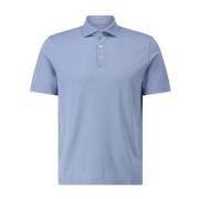 Jersey Polo Shirt Klassieke Stijl Fedeli , Blue , Heren