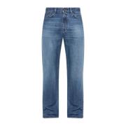 Straight-leg jeans Versace , Blue , Heren