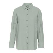 Oversized Shirt Woestijn Groen InWear , Green , Dames