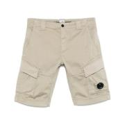 Beige Shorts met Lens Motief Zak C.p. Company , Beige , Heren