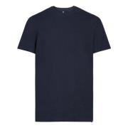 Ss Slub Katoenen Jersey T-shirt Boggi Milano , Blue , Heren