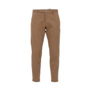 Kameel Tailored Broek Katoen Gabardine PT Torino , Brown , Heren