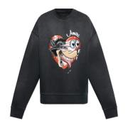 Gedrukte sweatshirt Amiri , Black , Heren