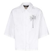 Witte Palm-geprinte Boxy Shirt Jacquemus , White , Heren