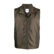 Vernes Nylon Lichtgewicht Gilet Aspesi , Green , Heren