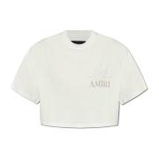 T-shirt met logo Amiri , White , Dames