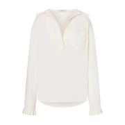 Elegante Zijden Blouse Philosophy di Lorenzo Serafini , Beige , Dames