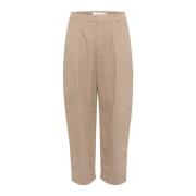 Gebogen Pijp Losse Pasvorm Gemberbroek InWear , Beige , Dames