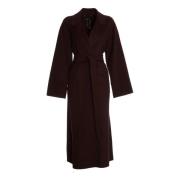 Elegante Wol Mantelstijl Jas Max Mara , Red , Dames