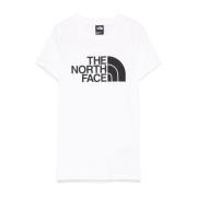 Wit Logo Print Crew Neck T-shirt The North Face , White , Dames