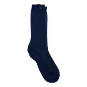 Blauwe strik sok met geborduurd logo monogram Iceberg , Blue , Dames