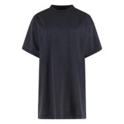 Versleten Katoenen T-shirt met Vervaagd Effect Balenciaga , Black , Da...