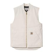 Klassieke Kangaroo Pocket Vest met Rits Carhartt Wip , White , Heren