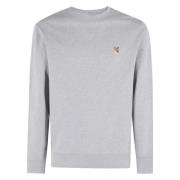 Vos Hoofd Patch Sweater Maison Kitsuné , Gray , Heren