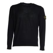 Blauwe Crew Neck Sweater Aw24 Stone Island , Blue , Heren