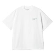 Signature Script Logo Katoenen T-shirt Carhartt Wip , White , Heren