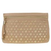 Pre-owned Leather handbags Jimmy Choo Pre-owned , Beige , Dames