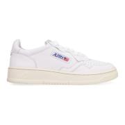 Leren lage sneakers met contrasterende hiel Autry , White , Dames