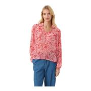 Blouse met Paisley Print en V-Hals Part Two , Multicolor , Dames