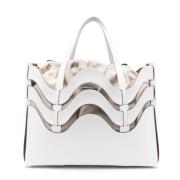 Dune Amar Medium Tote Bag Zanellato , White , Dames