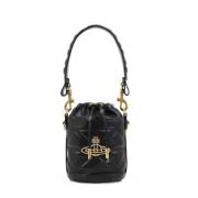 Zwarte Bucket Bag met Kitty Design Vivienne Westwood , Black , Dames