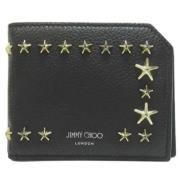 Pre-owned Leather wallets Jimmy Choo Pre-owned , Black , Dames