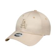 LA Dodgers Satin 9Forty Damespet New Era , Beige , Heren