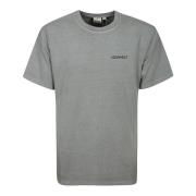 Grijze Katoenen T-shirt met Logo Print Gramicci , Gray , Heren