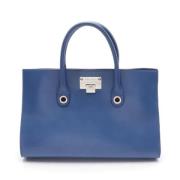 Pre-owned Leather handbags Jimmy Choo Pre-owned , Blue , Dames