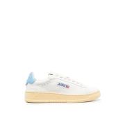 Wit/Blauw Lage Sneakers Autry , White , Dames