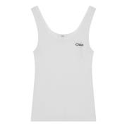 Stijlvolle Tanktop voor Vrouwen Chloé , White , Dames