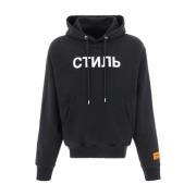 Ctnmb Logo Hoodie Zwarte Sweatshirt Heron Preston , Black , Heren