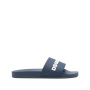 Flip Flop Slide Sandals Dsquared2 , Blue , Heren