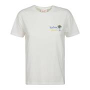 Kleurrijk Gin Tonic Geborduurd T-shirt MC2 Saint Barth , White , Dames