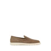 Suede Cappuccino Loafers Tod's , Beige , Heren