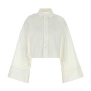 Witte Poplin Overhemd Klassieke Stijl MM6 Maison Margiela , White , Da...