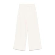 Witte elastische tailleband broek Franse terry Max Mara , White , Dame...