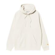 Katoenen Hooded Chase Sweatshirt met Zakken Carhartt Wip , White , Her...