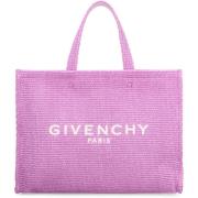 Raffia Geweven Tote Tas Givenchy , Pink , Dames