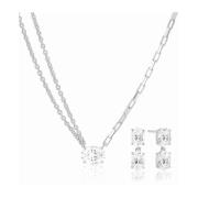 Ellisse Set - Zilveren Ketting en Oorbellen Sif Jakobs Jewellery , Gra...