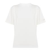 Witte Katoenen Half-Mouw Zomer T-Shirt Autry , White , Dames